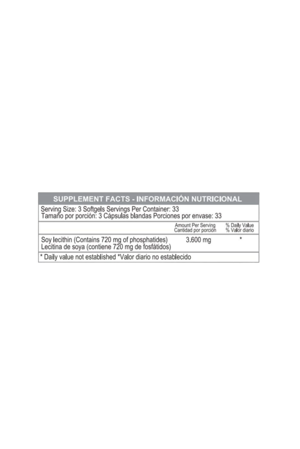🧠 Mega Lecithin 1200 mg – Healthy America (100 Softgels)