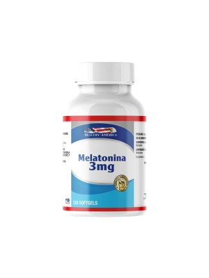 🌙 Melatonina 3mg – Healthy America (120 Softgels)