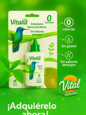 🌿 Endulzante Natural de Stevia | Vitalia (60 ml)