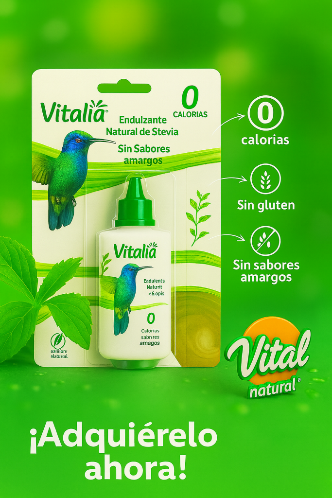 🌿 Endulzante Natural de Stevia | Vitalia (60 ml)