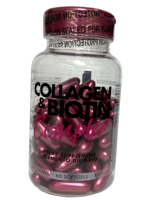 💅 Collagen & Biotin – Nutrición para Piel, Cabello y Uñas (60 cápsulas blandas) 🌸