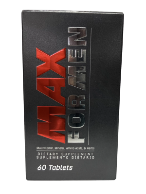 🧔‍♂️ MAX FOR MEN – Multivitaminas, Minerales y Aminoácidos para Hombres (60 tabletas)
