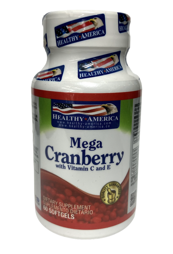 🍒 Mega Cranberry – Defensa Urinaria con Vitaminas Antioxidantes (60 cápsulas blandas)
