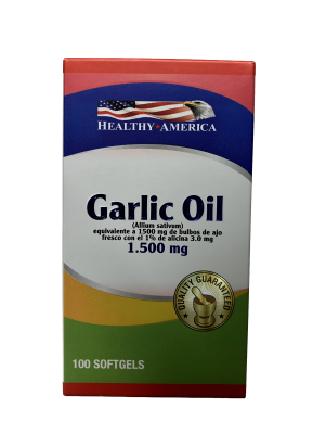 🧄 Garlic Oil – Apoyo Natural para el Corazón y la Inmunidad (100 cápsulas blandas)