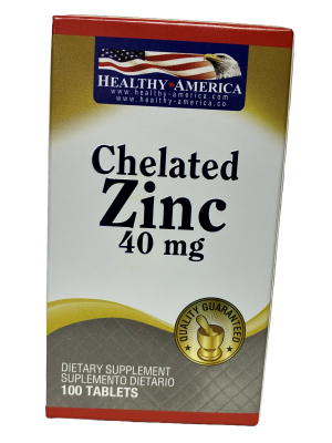 Chelated Zinc 40 mg – Defensas, Piel y Metabolismo en Tabletas