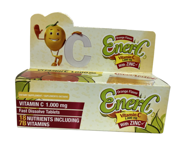 Ener-C Naranja – Energía e Inmunidad en Tabletas Efervescentes