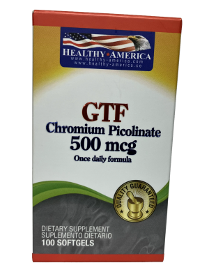 🔬💡GTF Chromium 500 mcg – Control Metabólico y Energía Celular en 100 Cápsulas Blandas
