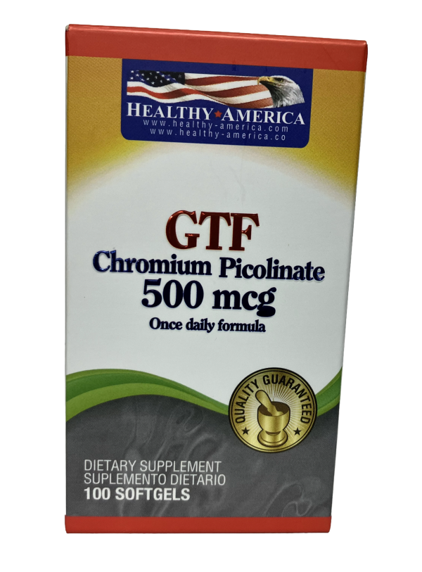 🔬💡GTF Chromium 500 mcg – Control Metabólico y Energía Celular en 100 Cápsulas Blandas